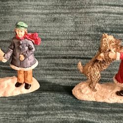 50% Off Vintage Christmas Village Figurines 