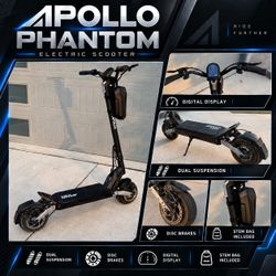 Apollo Phantom V3 52V Dual Motor Scooter + Extras