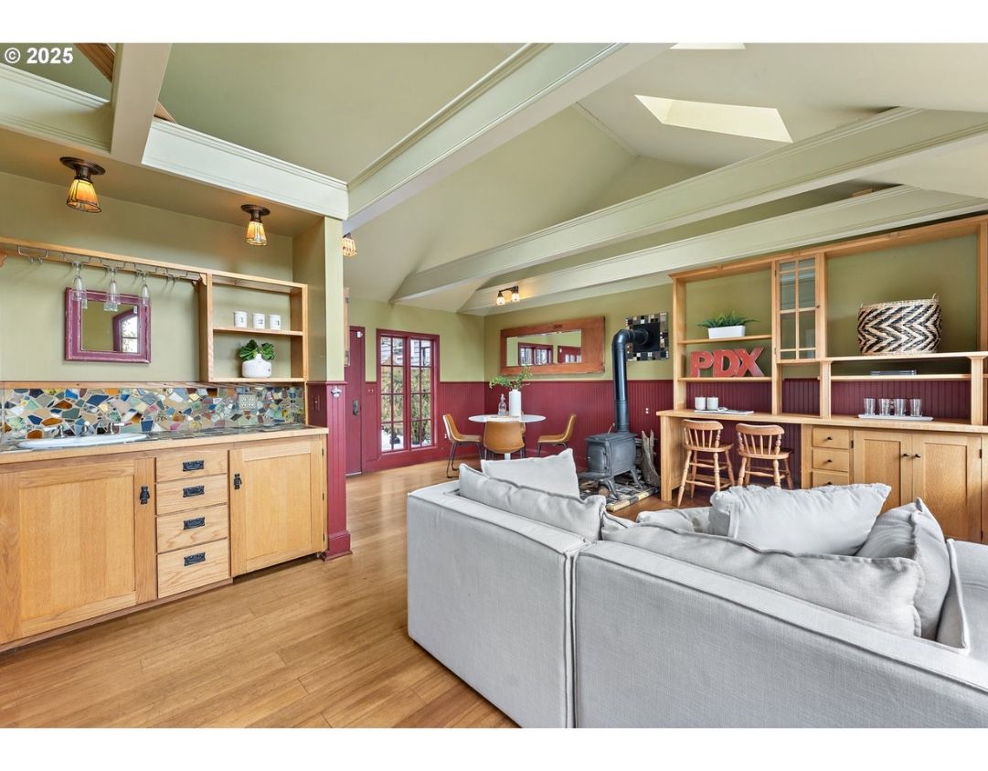 Mission style Desk and Entertainment Center