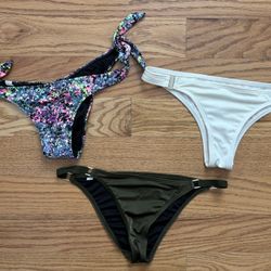 3 Victoria’s Secret Itsy Bikini Bottoms - Small