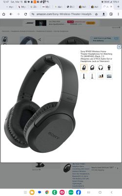 Wireless Home Theater Headphones  Sony