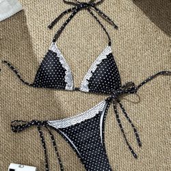 Retro Polka Dot Bikini – Size S
