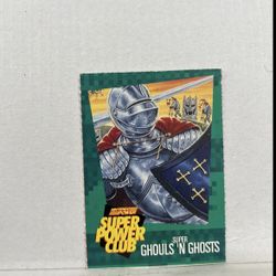Nintendo Power Super Power Club Magazine Card #15 Super Ghouls 'N Ghosts