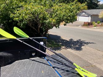 Paddles Kayak Rubber Raft Boat Canoe  Paddles Ores 7’ Long like New $35 Each