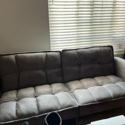 Couch Convertible Sleeper Sofa Bed - Grey