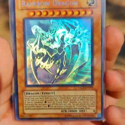 💎👻✨🔥 Rainbow Dragon MISPRINT Ghost Rare! Yugioh