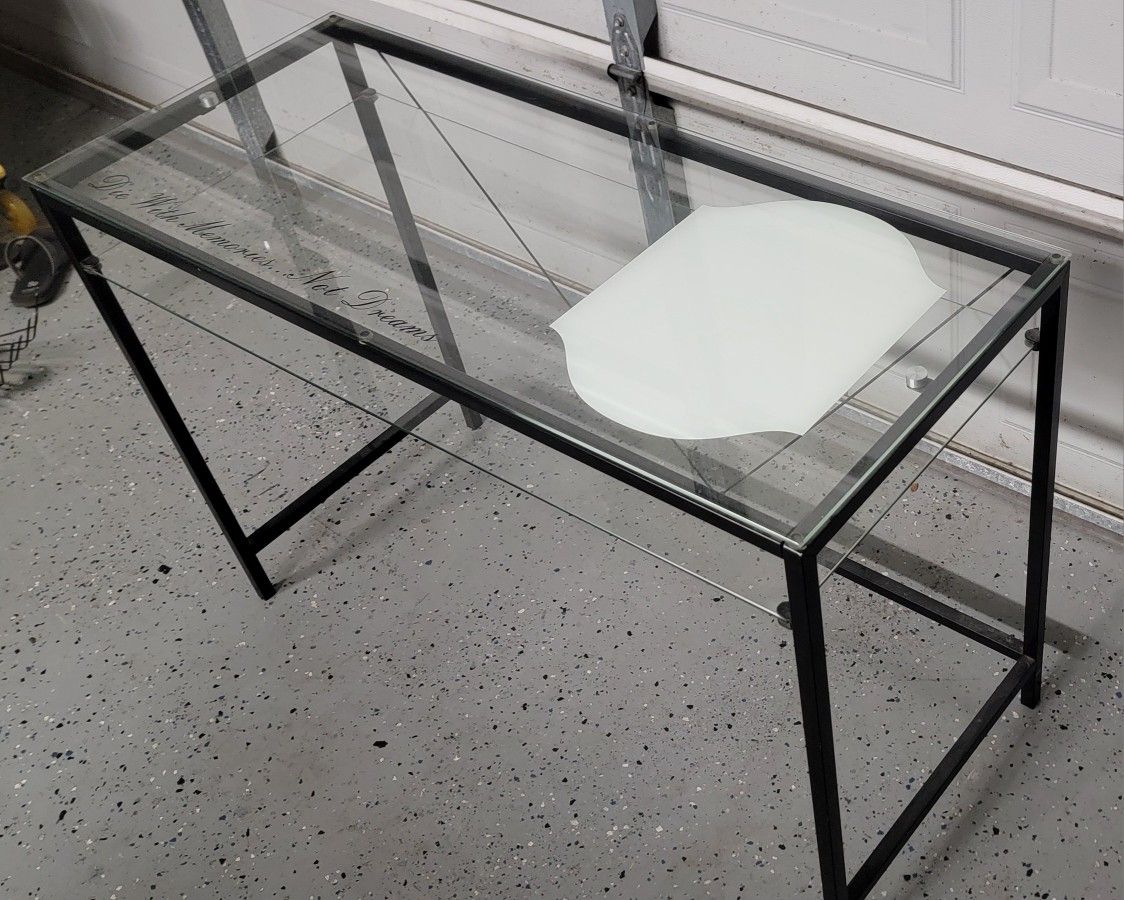 Glass Desk