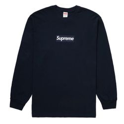 Supreme Box Logo Long Sleeve Size Medium Brand New 