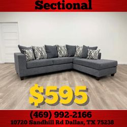 New In The Box 📦 Grey Living Room Sectional -  🚨🚨 FREE DELIVERY!!!!! 🚨🚨