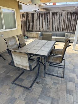 Free patio table and chairs