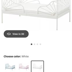 Child Twin Convertible Black Metal Bed frame 