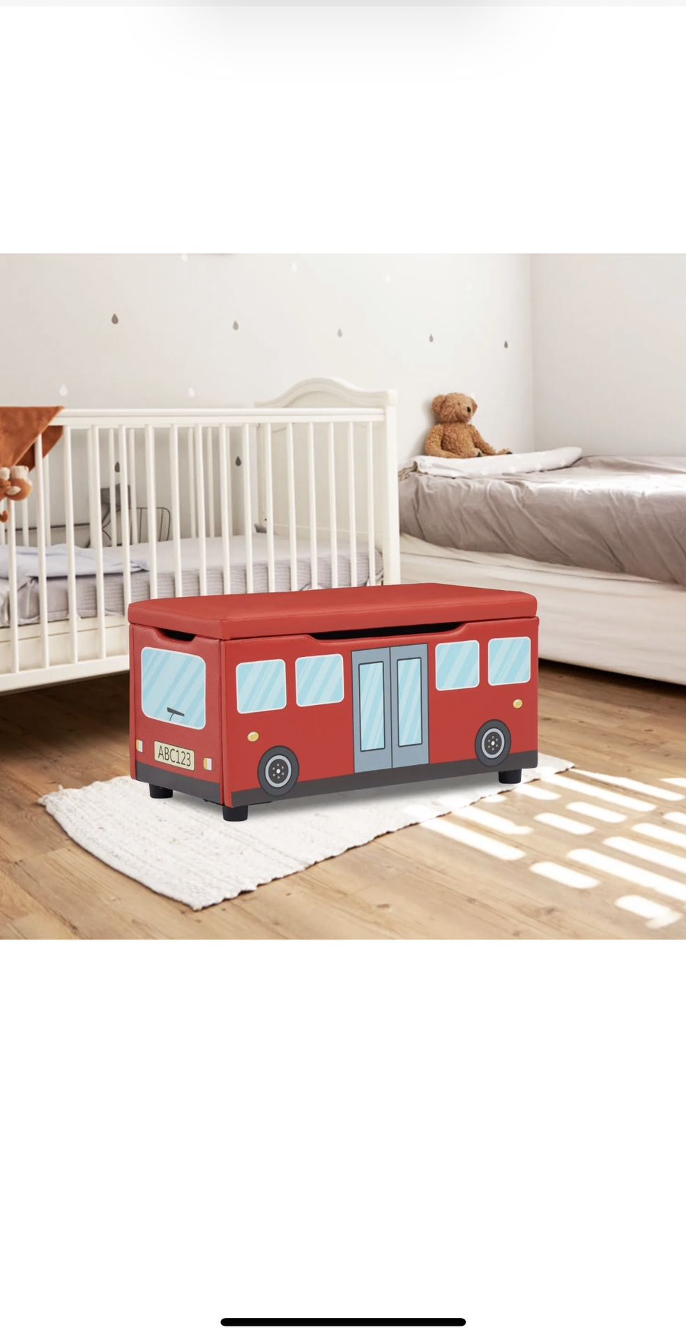 Kids Bus Ottoman/toy Chest 