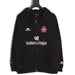 Balenciaga Soccer Zip Hoodie – Size M – Oversized Fit