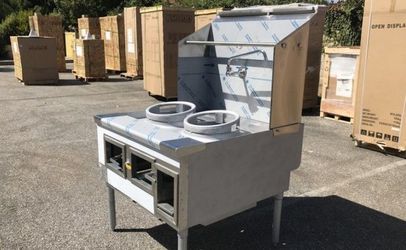 NSF 36 ins double chinese wok range US made US361313