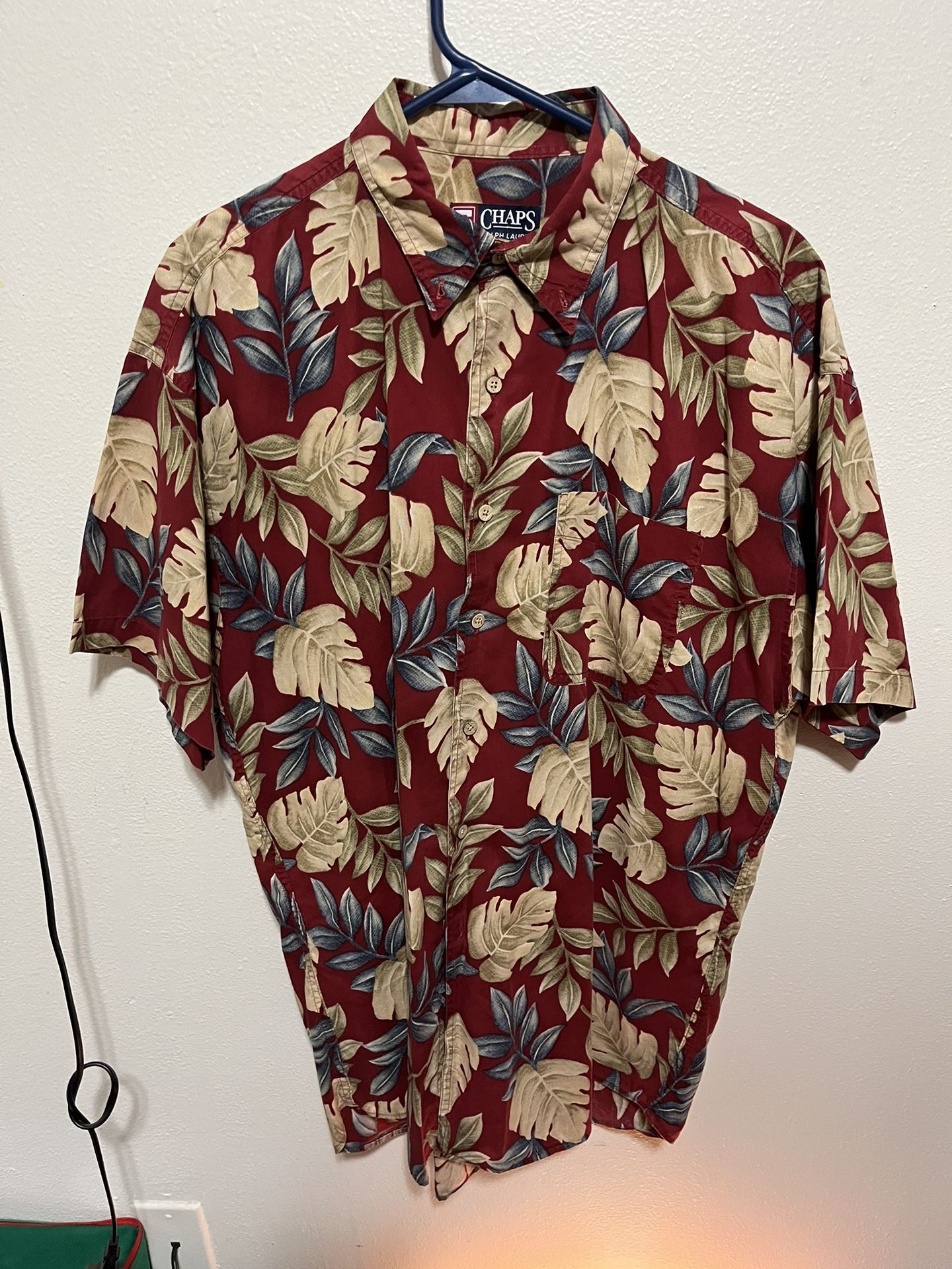 Chap Ralph Lauren Hawaiian Style Floral Print Shirt