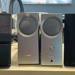 3 set of bose computer speakers 