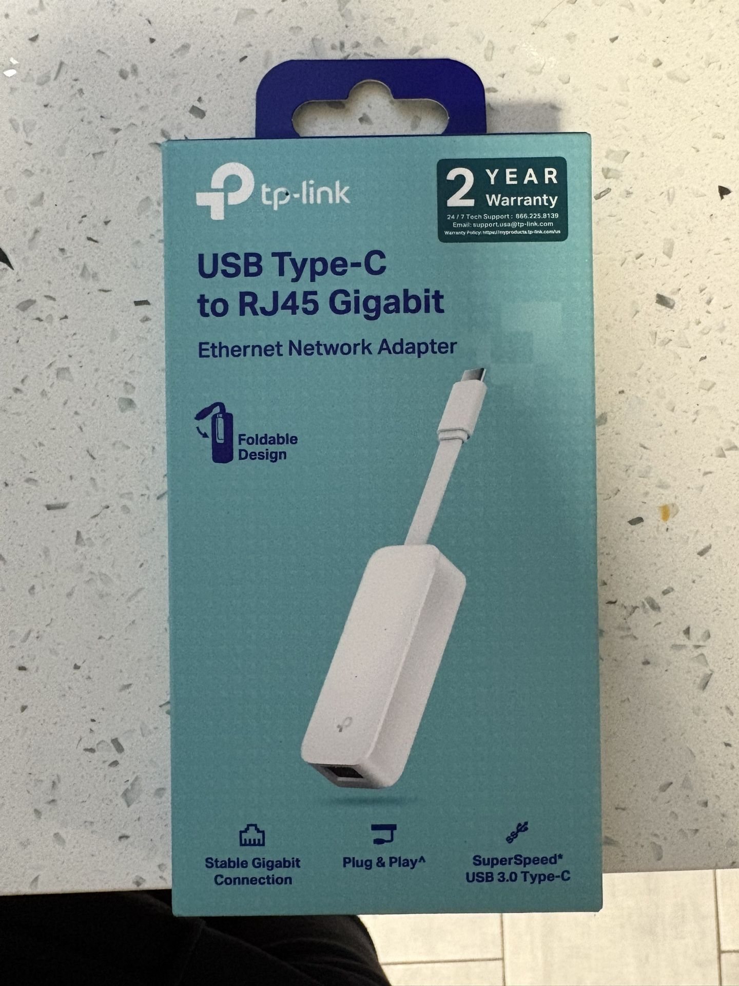 TP-Link USB-C to Ethernet Adapter (Brand New, Never Opened)