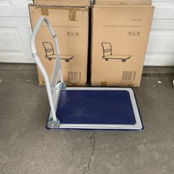 330 lbs platform cart dolly folding foldable moving push hand truck 🔥🔥🔥‼️‼️‼️ Brand new in box 📦  1 month warranty 