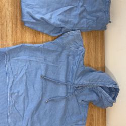 Dusty Blue Sweatsuit 