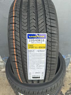 235/40/18 New Set Of Goodyear Tires Installed 