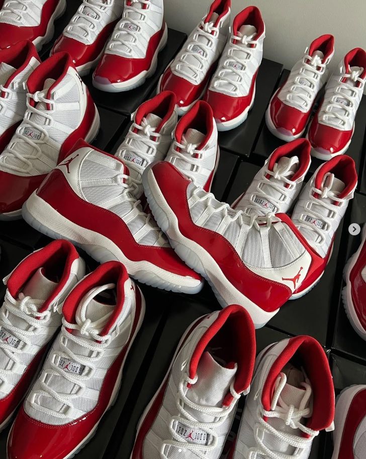 Jordan 11 Cherry High Top