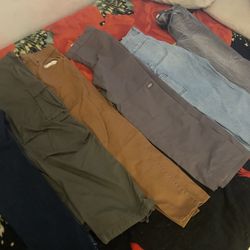 Pacsun, dickie,H&M pants