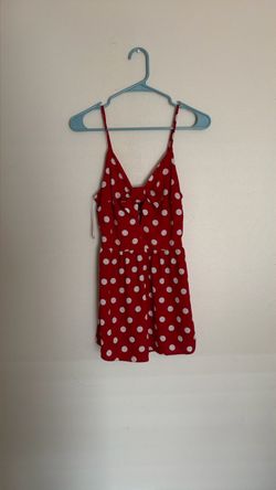 Red Polka Dot Mini Romper