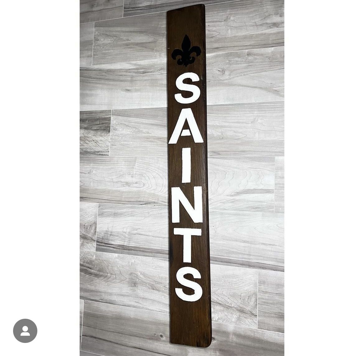 Saints door sign 