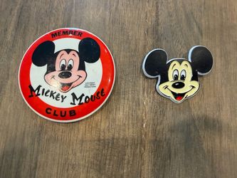 Mickey Mouse Club Pin and Magnet Set