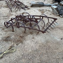 Vintage Spring Tooth Harrows