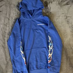 Chrome hearts Alienware hoodie blue