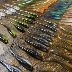 96pc Crappie SOFT PLASTIC bait, Mini Minnow, 2 inch, Panfish, Trout Fishing Lure