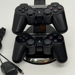 OEM Sony PS3 Controller Bundle With Charging Dock Genuine DualShock Test