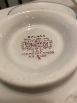 Wedgwood 2 Handled Soup Bowls With Saucer Thumbnail