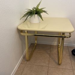 Antique Gold Side Table