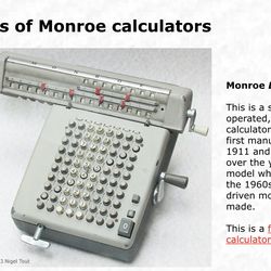 Vintage Monroe Calculator