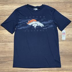 Denver Broncos Athletic Short Sleeve NFL Team Apparel T Shirt Mens Large