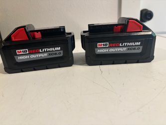Milwaukee M18 RedLithium High Output XC6.0 Batteries