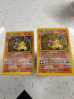 Charizard Legendary and Base 2