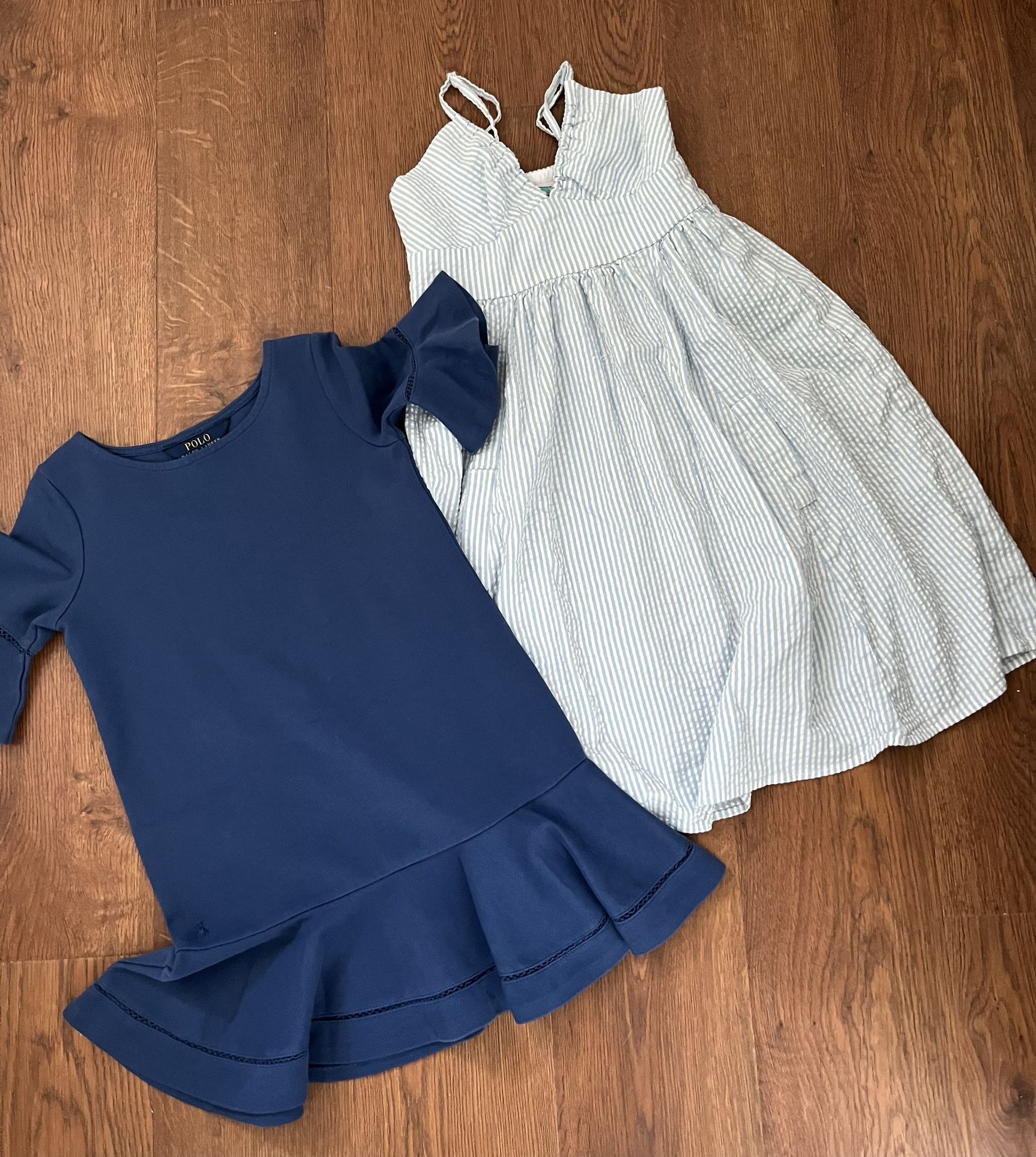 Polo Ralph Lauren dress and stripe dress size 6 bundle 