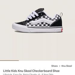 Kids checkerboard Vans
