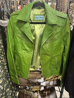 Carrie Hoxton Genuine Leather Biker Jacket