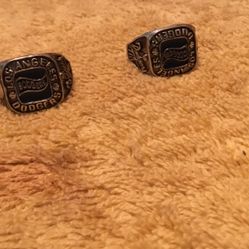 Vintage dodger fan club rings