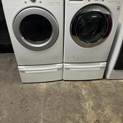 lG Set Washer And Dryer Gas Good Condition We Delivery 