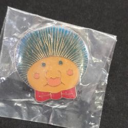 Cabbage Patch Doll Face Enamel Lapel Hat Pin New Old Stock 1980s 