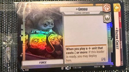 Lot of 2 AMC Collectible Star Wars UNLIMITED 2 Card Pack (Grogu and Razor Crest) SEALED