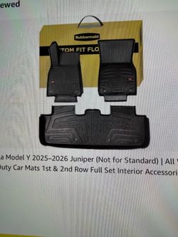 Rubbermaid Rubber floor mats for Tesla Model Y Juniper (2025-2026)