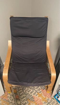 IKEA POÄNG Armchair with Dark Cushion