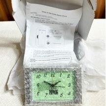 New, FIRM, Glow in the Dark Battery-Operated Quartz Clock. 