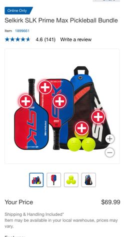 Brand New Selkirk SLK Prime Max Pickleball Bundle